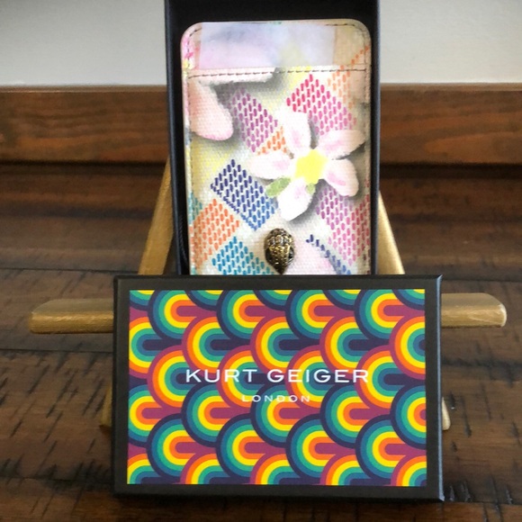 NIB Kurt Geiger Multicolor Card Holder